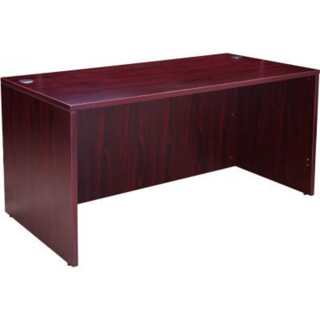 NORSTAR OFFICE PRODUCTS - KLANG MALAYSI Interion Desk Shell, 60inW x 30inD, Mahogany O-695932MH